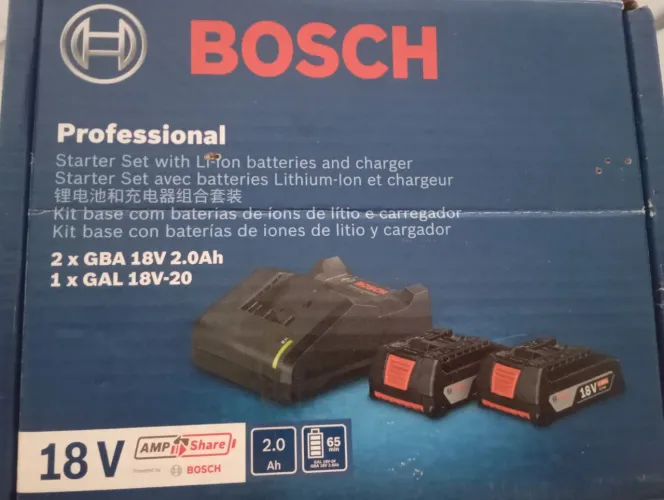KIT 2 BATERIAS BOSCH + CARREGADOR