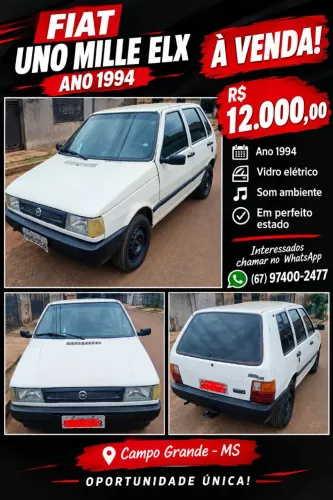 Fiat Uno Mille 1.0 Electronic 4P 1994