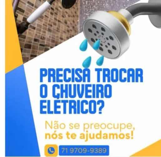 Precisa instalar ou trocar seu chuveiro elétrico ? Fale conosco! 