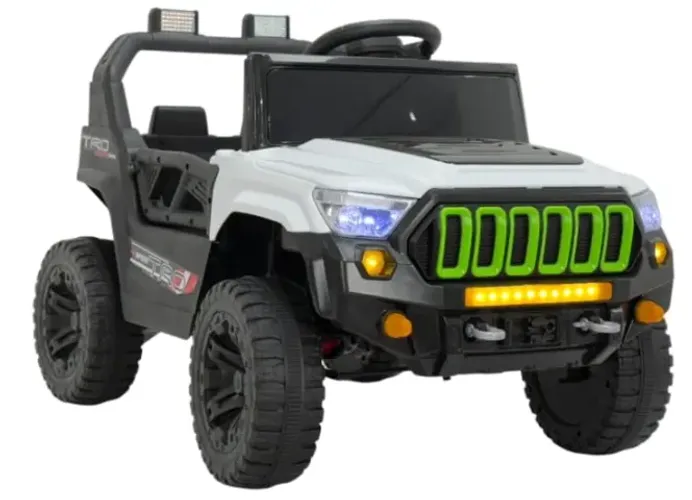 Jipe Elétrico Infantil Titan XR 12V - Com portas que abrem, luzes e sons, suporta até 30KG