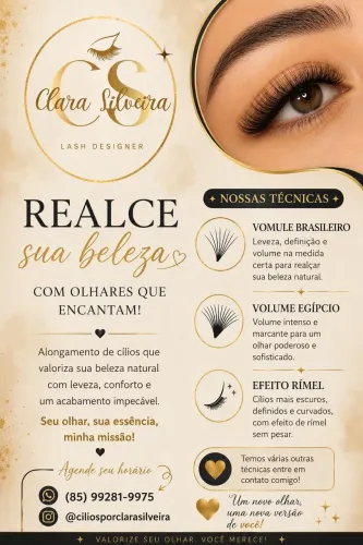 PROMOÇÃO: extensão de cílios por apenas 100 reais. 