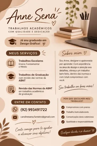 REVISÃO E CRIAÇÃO DE TRABALHOS ESCOLARES