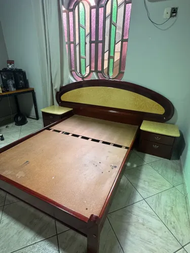 Cama casal madeira