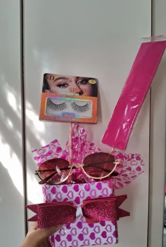 Kit de óculos de sol ovalados femeninos dia dos namorados