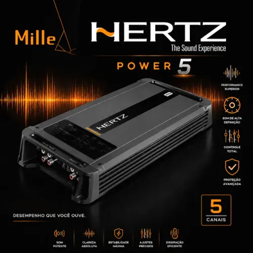Amplificador Hertz Mille Power 5 * SQ 5 canais