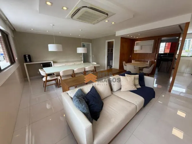 Apartamento TOTALMENTE MOBILIADO com 4 dormitórios para alugar, 150 m² por R$ 9.500/mês -