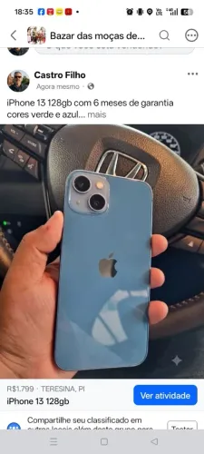 iPhone 13 128gb impecável