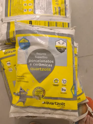 Rejunte porcelanato super fino quartzolit cinza 5kg