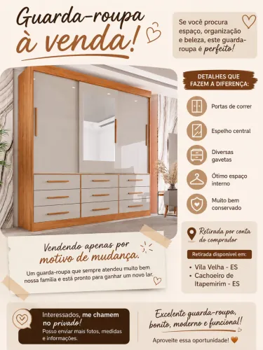 VENDE-SE Guarda roupa
