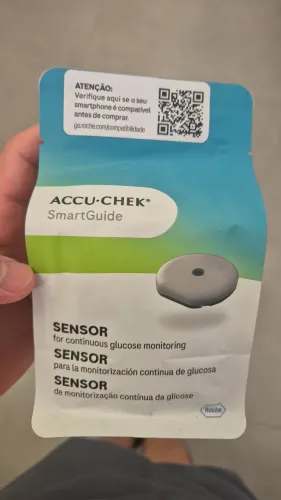 Sensor de Monitoramento de Glicose Accu-Chek SmartGuide 1 unidade