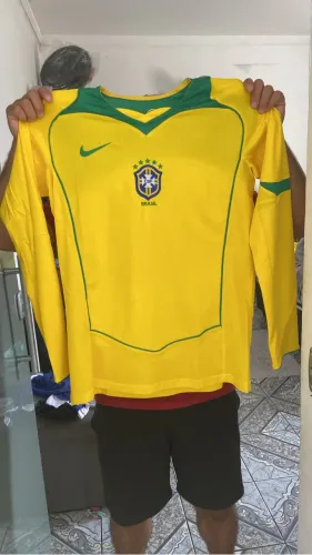 Camiseta masculina Brasil manga longa