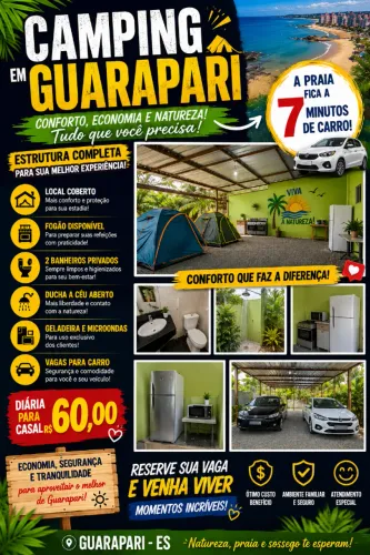 Camping para temporada Guarapari