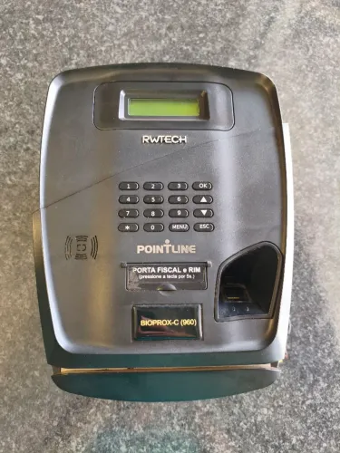 Relógio de ponto RWTECH Bioprox-c(960) com teclado numérico e leitor biométrico