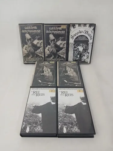 Lote Grandes Filmes VHS COPIAS dos Originais com Manual das Fitas