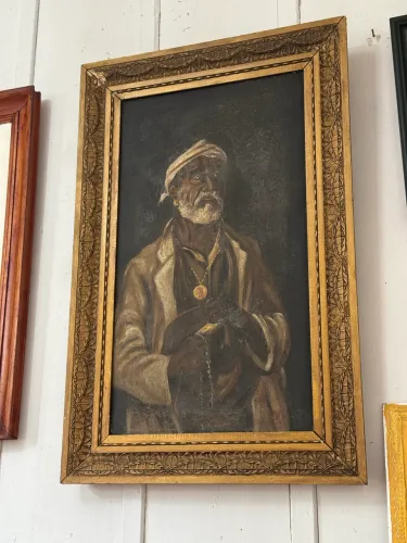 Pintura Preto Velho do artista Acary Margarida