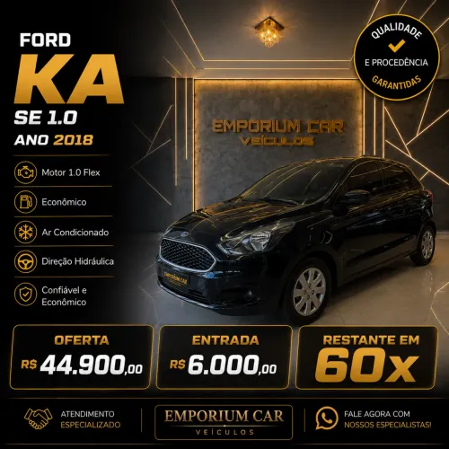 Ford KA 1.0 Se/se Plus Tivct Flex 5P 2018