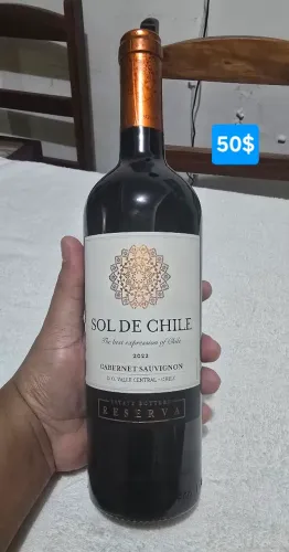 Vinho chileno Sol de Chile Reserva Cabernet Sauvignon original 