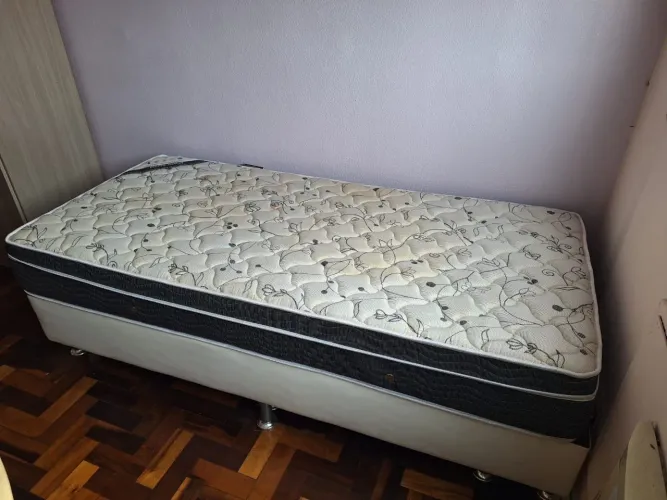 Cama box + colchao ortobom