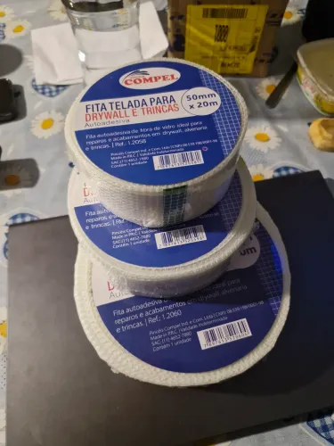 Fita telada drywall para trinca dilatação 