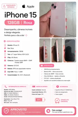 Celular seminovo 