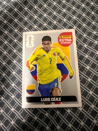 Figurinha LUIS DÍAZ LEGEND EXTRA STICKER WORLD CUP 2026 PRATA