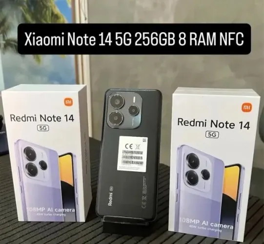 Celular Xiaomi Redmi Note 14 5G - 256GB / 8GB Preto Lacrado Entregamos Gratis