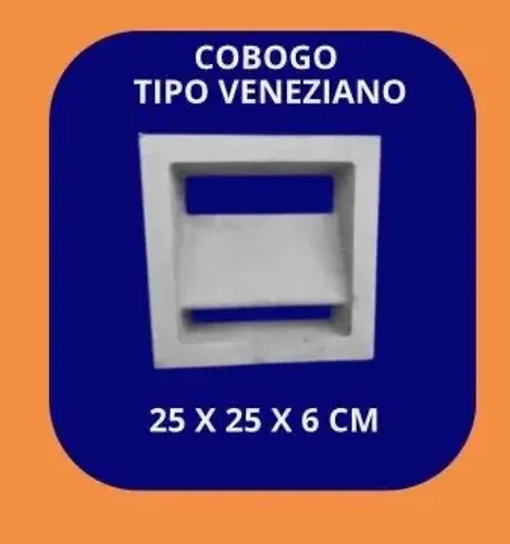 Cobogó tipo veneziana 24x24x6