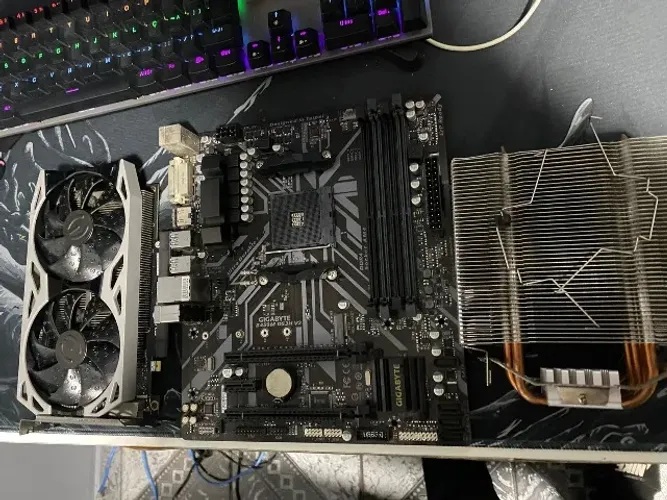 Kit Upgrade Gamer: RTX 2060 KO Ultra + Placa Mãe B450M + Air Cooler (Na Caixa)