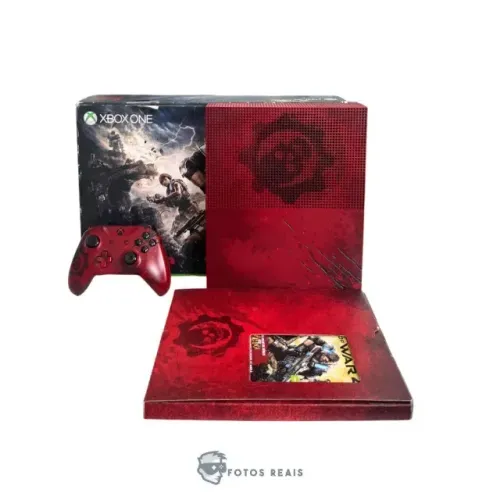 CONSOLE XBOX ONE S 2TB GEARS OF WAR EDIÇÃO LIMITADA SEMINOVO - MICROSOFT