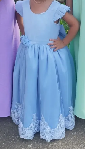Vestido florista azul ?
