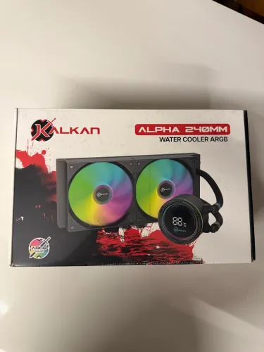 Water Cooler Gamer Kalkan Alpha 240 ARGB com display Preto