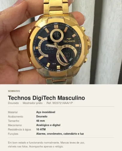 RELÓGIO TECHNOS