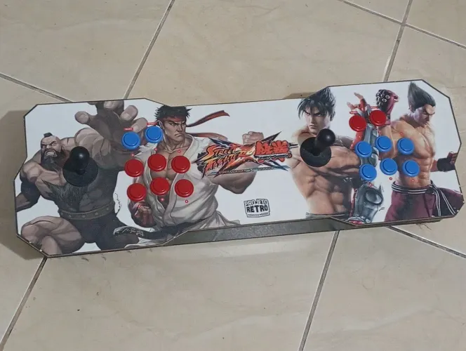 Arcade Stick Duplo Fliperama Portátil