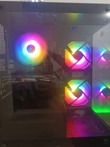 Pc completo processador 5600 Ryzen placa de vídeo RX 580 16 ram fonte 500w