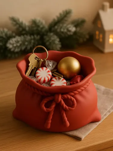 Porta doce de Natal - tigela multifuncional