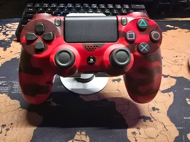 Controle PS4 ORIGINAL DualShock 4 - Red Camouflage (Camuflado Vermelho).
