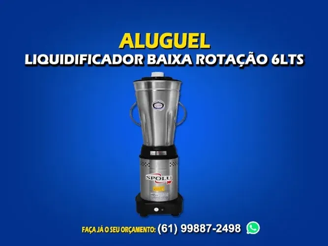 Aluguel liquidificador industrial 6 litros