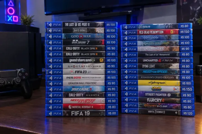Jogos PS4 Valores na foto