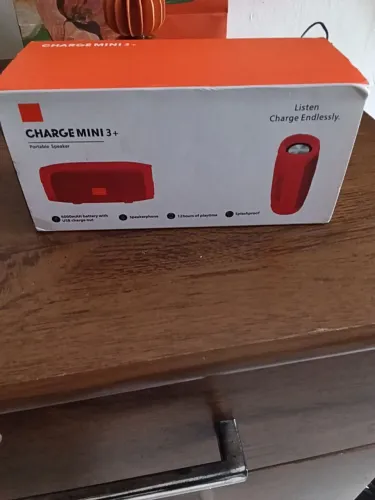 Caixa de som portátil charge mini 3 vermelha