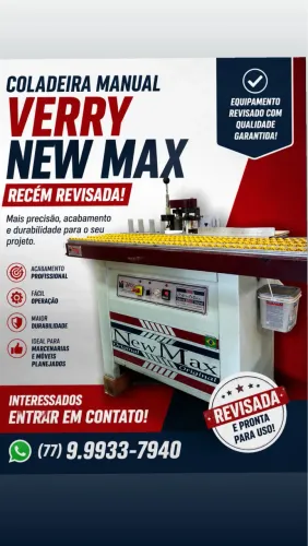 Coladeira e Refiladora para marcenaria  