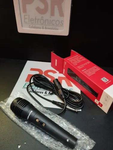 Microfone Dinâmico Profissional Com Fio 