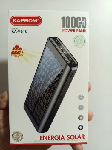 Bateria com carregamento solar