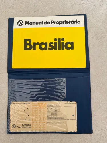 Manual Original Volkswagen Brasília com Capa Bruno Tress