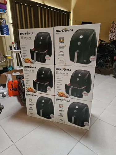 Air fryer Britânia 5,5L 1500W PRODUTO NOVO LACRADO COM GARANTIA E NOTA FISCAL.