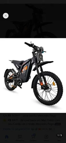 Bicicleta elétrica GT 2000 nova 300 km rodado sem nenhum risco