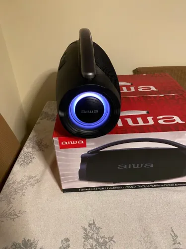 Torroooo Aiwa Caixa de som Bombox Bluetooth Aiwa Awab403 Nova!!