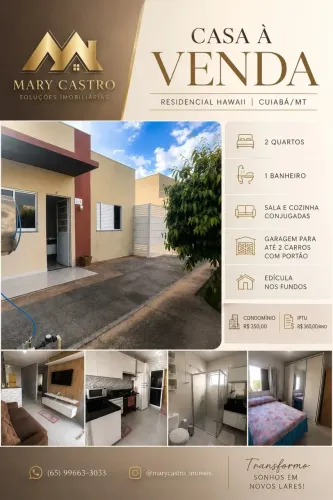 CASA À VENDA EM CONDOMÍNIO FECHADO RESIDENCIAL HAWAII | CUIABÁ/MT