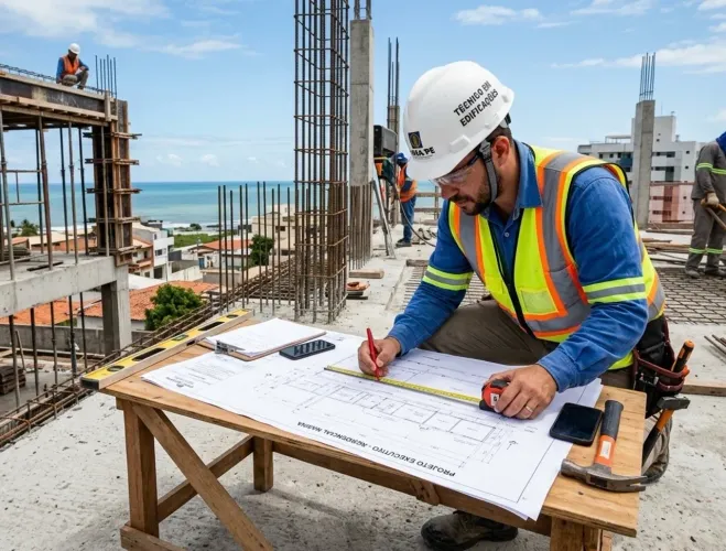 Projeto pronto técnico em edificações