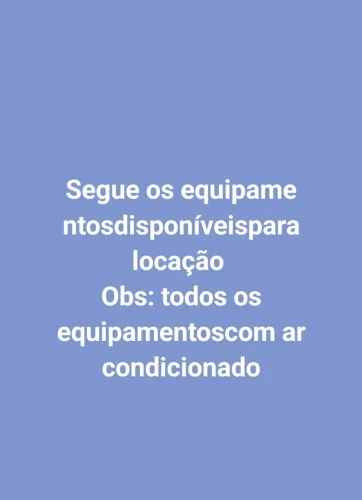 Aluga-se equipamentos