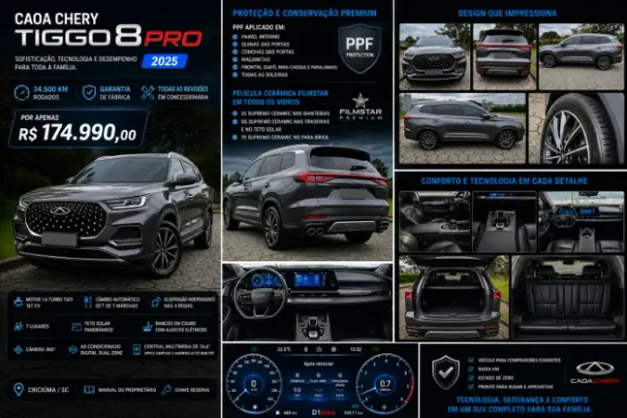 Chery Tiggo 8 PRO 1.6 Tgdi Aut. 2025